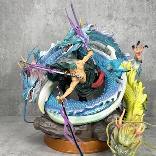 GK 海贼王 三龙索隆 龙卷风场景黑珍珠 动漫模型摆件雕像手办周边