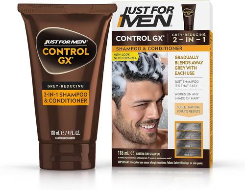 Just for men Control GX, Grey Reducing 2-in-1 Shampoo & Cond