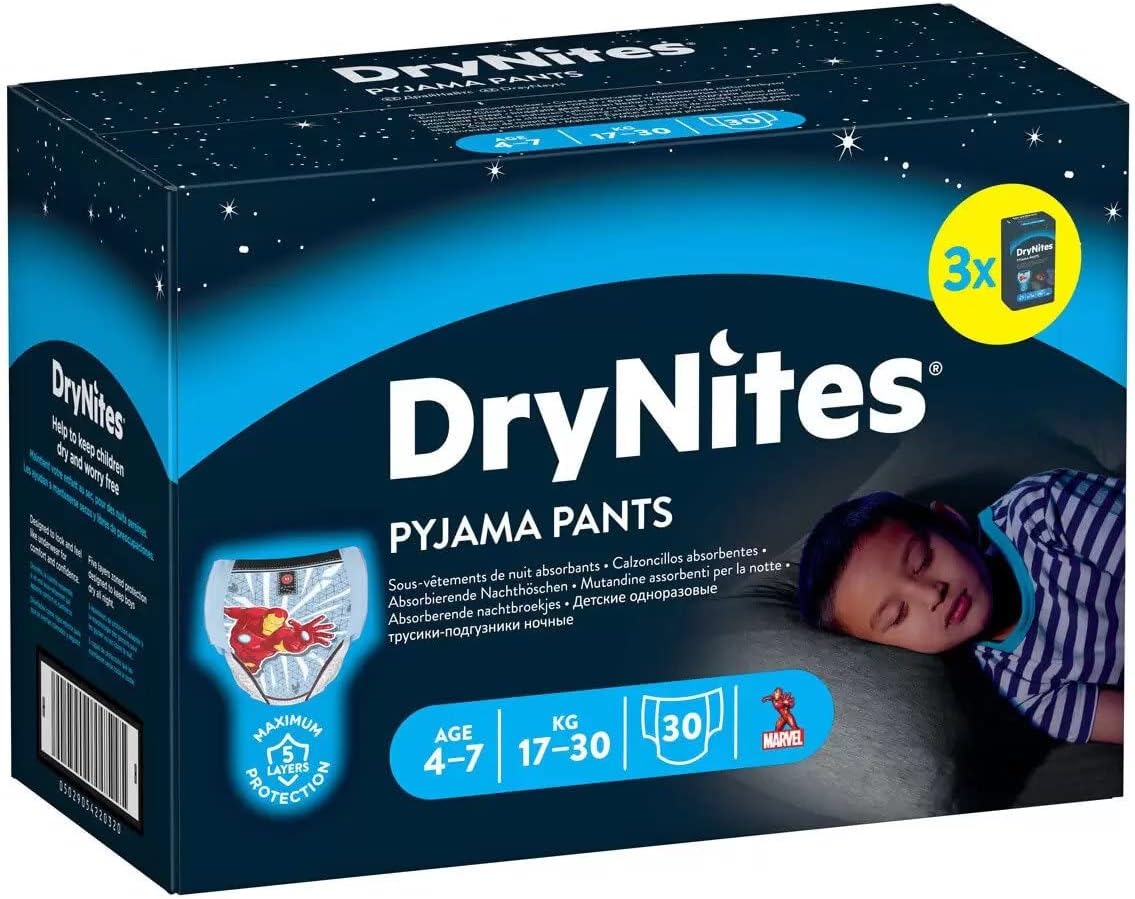 Huggies 4-7 Years DryNites Pyjama Pants Spiderman 30片