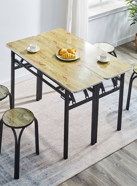 圆角简易培训快餐店办公桌