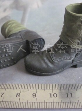1 6兵人 威龙70785 德 SS 黑色 绑腿靴 现货 胶件 原版 模型