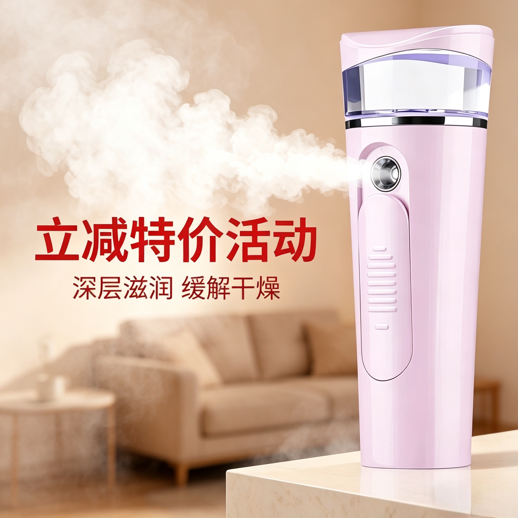 蒸脸器纳米补水喷雾仪器冷喷便携脸部面部加湿神器充电式美容仪女