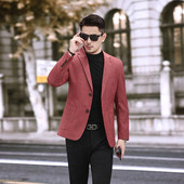 男士 外套修身 薄款 西装 潮流帅气日常便西单西上衣 商务休闲时尚 春季
