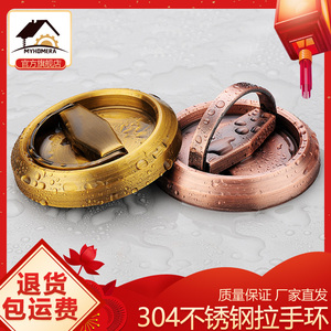 不锈钢明装隐形门消防栓暗拉手