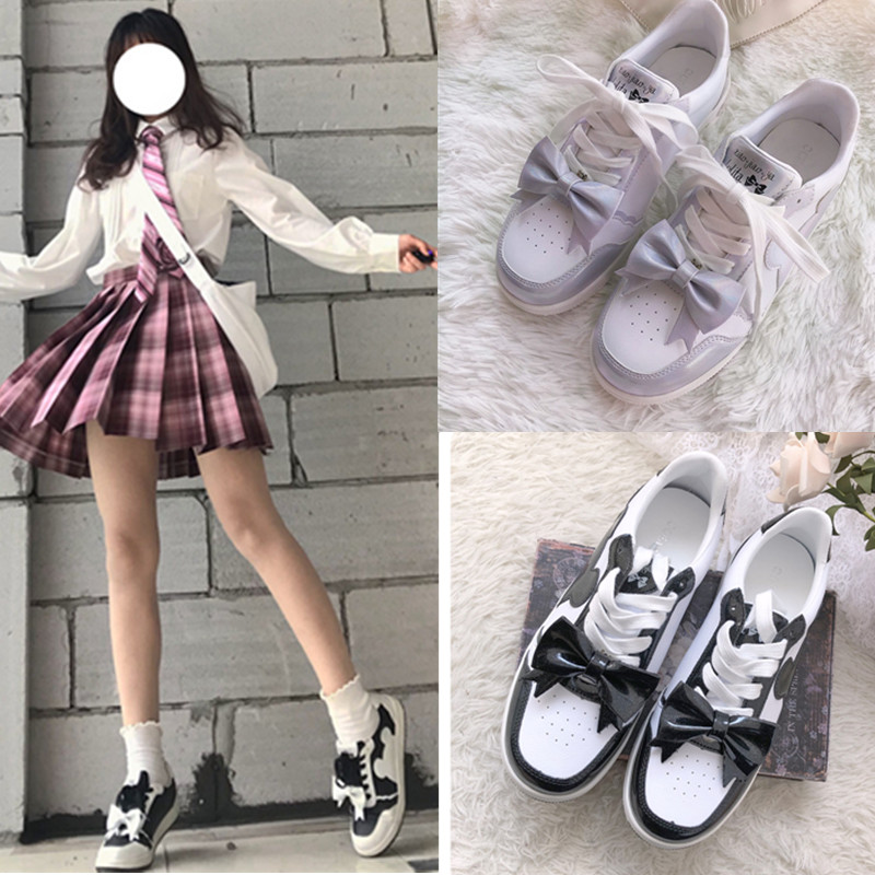 [all in stock] xiaojiaoya original bubble bear Lo running JK uniform shoes Lolita running shoes sports shoes