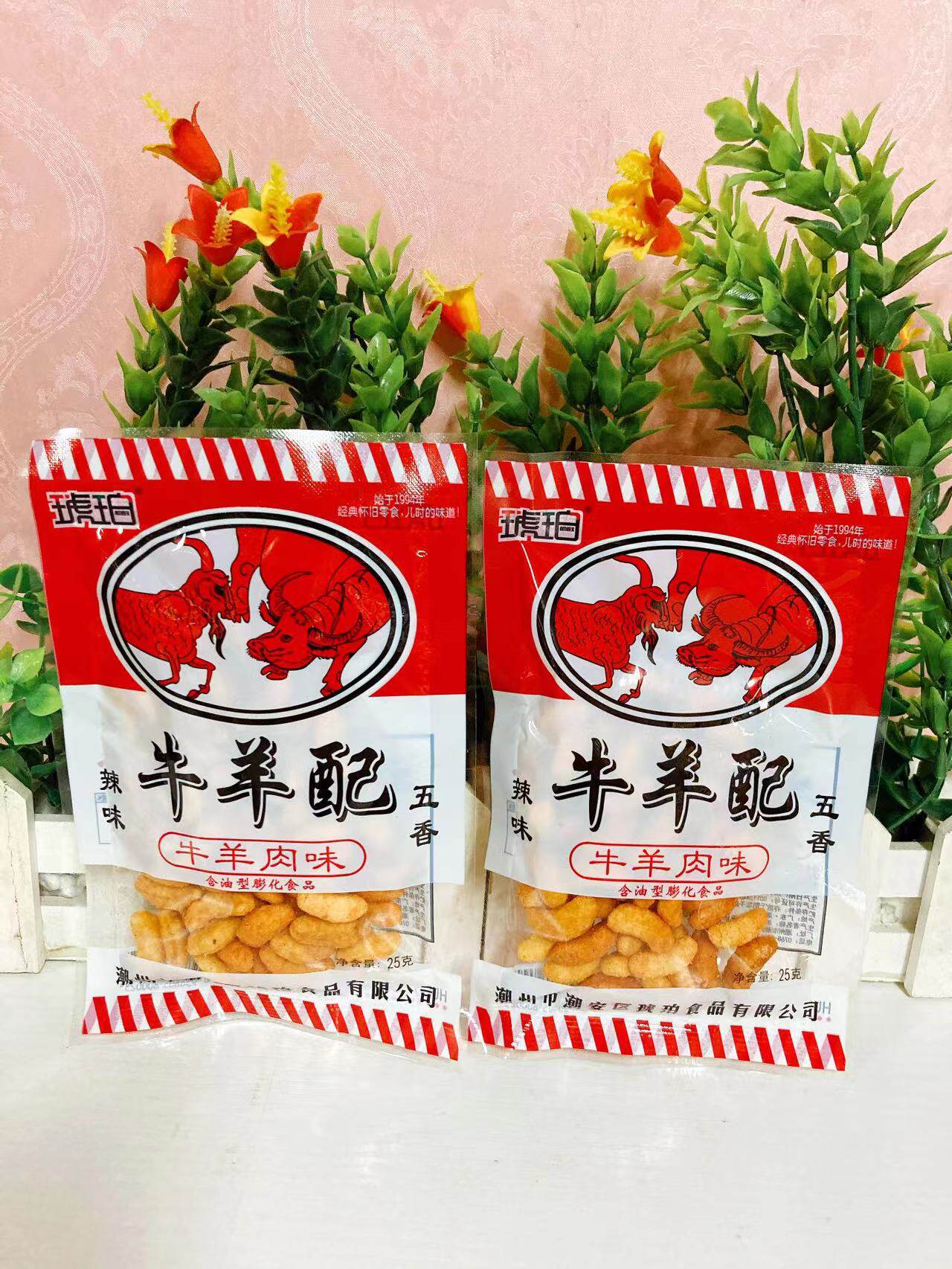 牛羊配小米锅巴休闲怀旧膨化零食步步升牛仔骨南京板鸭味校园小吃