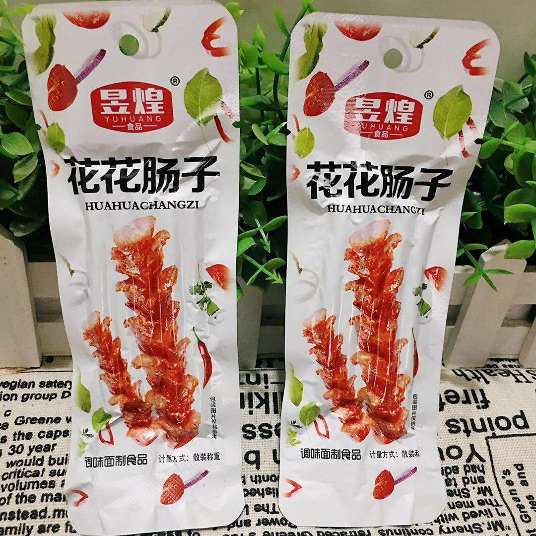 花花肠子辣条香菇牛板筋调味面制品怀旧麻辣零食牛筋大辣片包邮