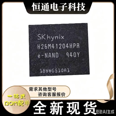 原装正品 H26M41204HPR BGA-153 8G EMMC 海力士内存存储颗粒芯片