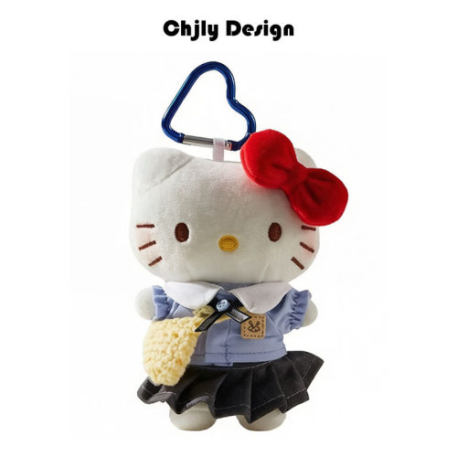 正版hellokitty包包挂饰书包挂件毛绒公仔小玩偶高级感背包送礼物