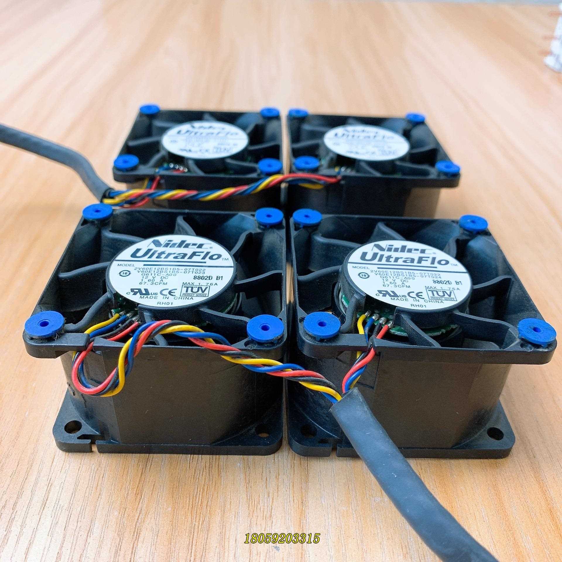 NIDEC四线 缐伺服器滚珠风扇 2V60E12BS1B5-07议价