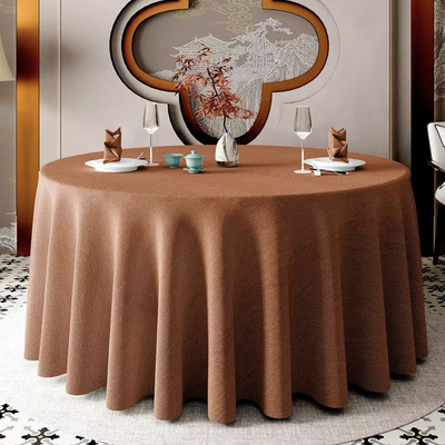 圆形桌布创美家布餐厅