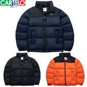 Cartelo鳄鱼羽绒服男加厚情侣冬季 短款 外套北方休闲面包服1996潮