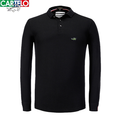 cartelo鳄鱼男士长袖长袖t恤秋季