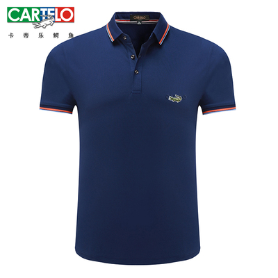 鳄鱼翻领夏季休闲短袖t