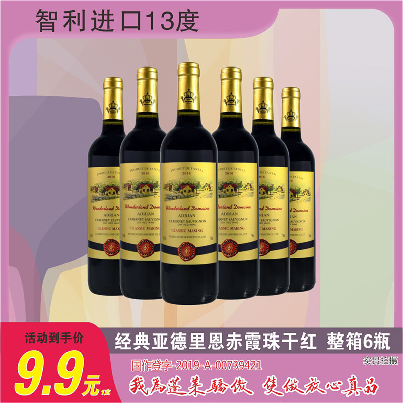 智利经典源头酒庄直发亚德里恩赤霞珠干红葡萄酒瓶装优质正宗热销