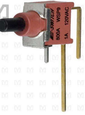 800AWSP9M7RE【按钮开关】SWITCH PUSH SPST-NO 0.4VA 20V