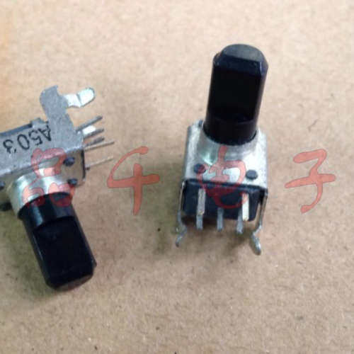 台产R09型电位器双联A50K 5脚 轴长13MM音量电位器