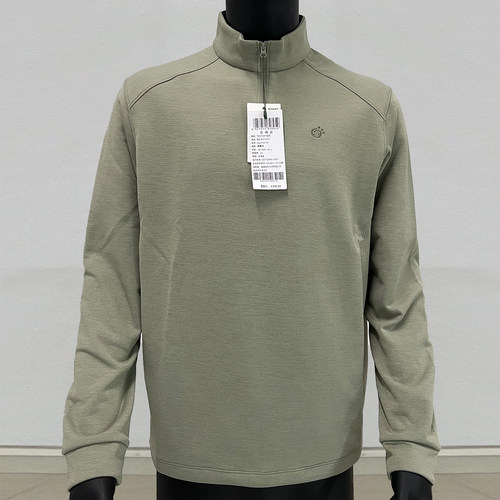 探拓立领长袖运动休闲衣男士T恤