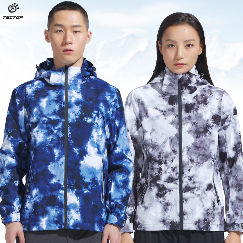 探拓防风防水情侣春秋冲锋衣