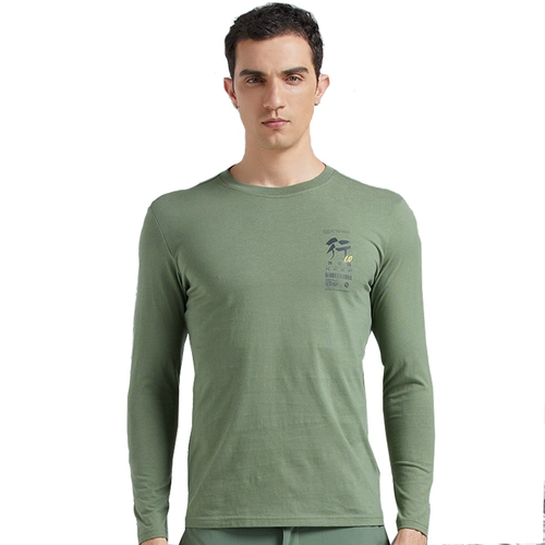 Мужской дорожный демисезонный быстросохнущий дышащий эластичный лонгслив подходит для пеших прогулок для спортзала, круглый воротник, оверсайз