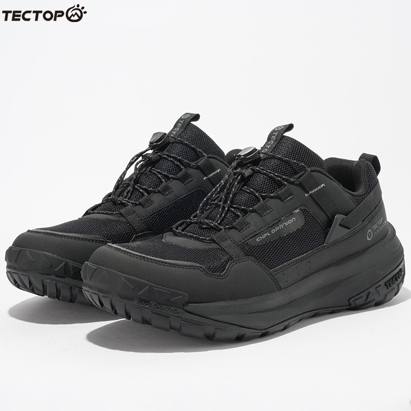 探拓户外秋冬季男士运动休闲鞋2024新款潮流黑色防滑透气徒步鞋子,户外/登山/野营/旅行用品,户外休闲鞋,淘宝优惠券,粉丝福利购,淘宝优惠卷