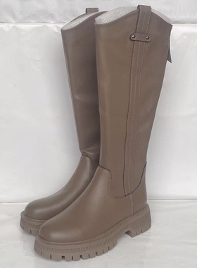 断码清仓MN2025秋冬新款厚底骑士靴女不过膝长靴高筒靴单靴21471