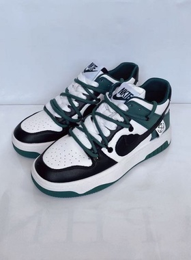 MN真皮厚底小白鞋春季新款单鞋休闲运动板鞋平底学生高帮鞋31482