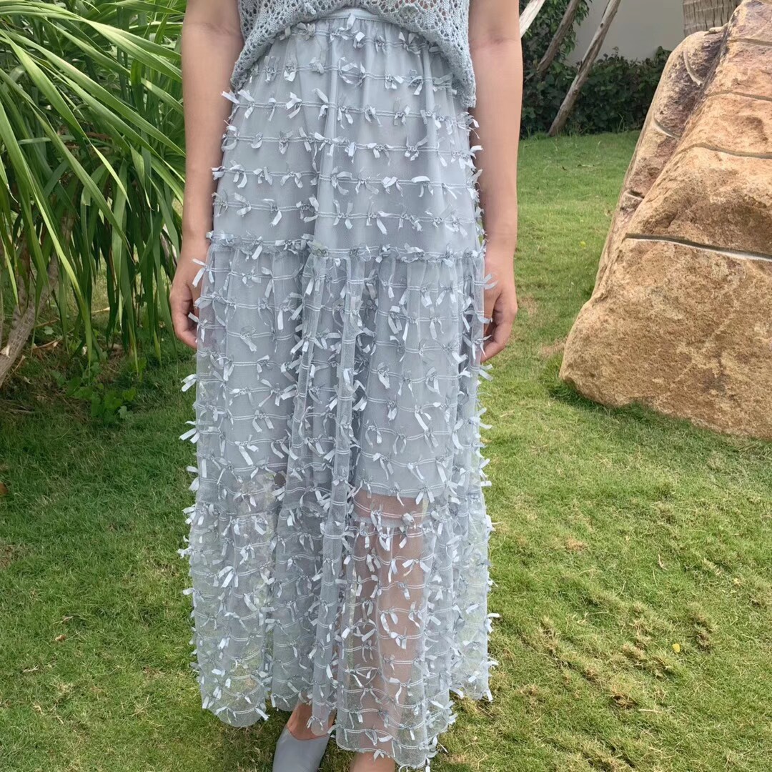 2019 summer Paige bow Jacobs three layers fairy Pendulum Half skirt Customized Retro Yamamoto The dressin the Women's clothing/Boutique , Skirts  category - from Buy2taobao.com to provide professional Taobao agent buy service