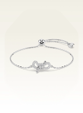 【U先测评5743578】施华洛世奇Lifelong Bow蝴蝶结手链配饰饰品