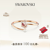 施华洛世奇Swan红天鹅跳动 情人节礼物 心项链手镯配饰
