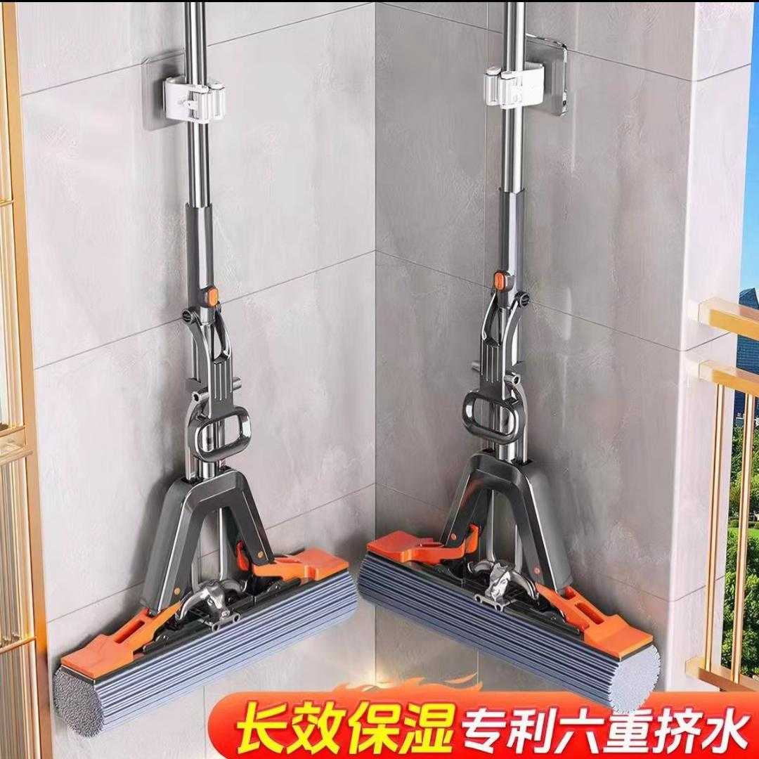 海绵拖把头免手洗2026家用拖地胶棉吸水新款地拖布大号净对折