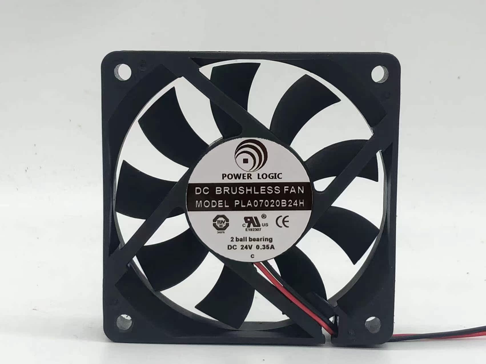 原装POWER LOGIC PLA07020B24H 24V 0.35A 7020 7CM散热风扇