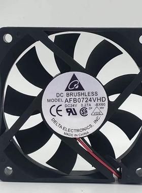 台达 AFB0724VHD DC24V 0.27A 7CM厘米 7020 变频器 机箱散热风扇