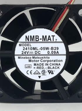 全新NMB 2410ML-05W-B29/20 24V 0.09A 6025CM三线变频散热风扇