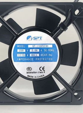 UF1102523H230V0.08A11cm厘米11025伏排气配设备机柜SPT散热风扇