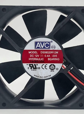 原装 AVC 8020 12V 0.4A DS08020R12M 机箱静音散热风扇 质量保证