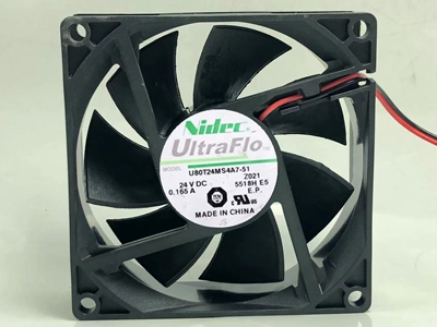 U80T24MS4A7-51 全新原装Nidec 8025 24V 0.165A 8CM 变频器风扇