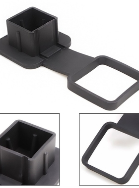 美式拖车杠方口护装饰盖方筒方管塞橡胶堵头拖挂房车游艇改装配件