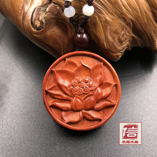 红木吊坠天然礼品非洲小叶紫檀
