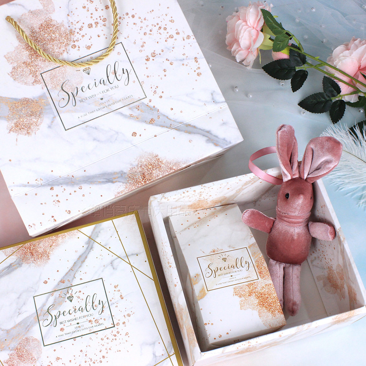 礼品盒欧式结婚灰色大理石ins风大号伴手礼盒伴娘回礼盒生日礼盒|msdalam kategori bekalan perayaan/hadiah, set perkahwinan/props, 伴手礼 - dari Buy2taobao.com untuk memberikan perkhidmatan ejen Taobao profesional membeli