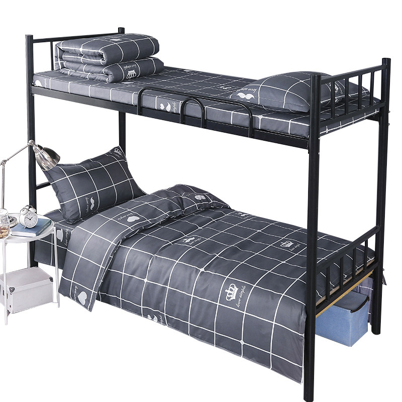 STUDENT COTTON DORMITORY BED SINGLE THREE-PIECE BEDDING SET A COMPLETE SET OF COTTON QUILT COVER FOUR-PIECE QUILT SET