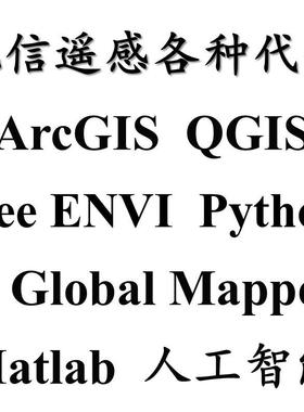 地信遥感代做GIS Gee ENVI Python Global Mapper Matlab人工智能