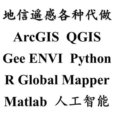 地信遥感代做GIS Gee ENVI Python Global Mapper Matlab人工智能