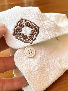 懂你！蚕茧般的肌理~妙不可言~高端个性设计中国风白色长袖衬衫男