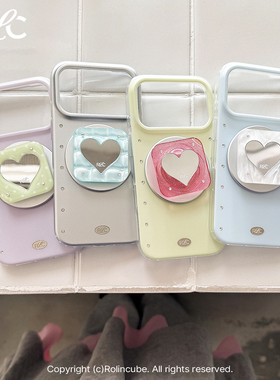 Rolincube原创镶钻纯色ins苹果17Promax手机壳磁吸iPhone17Pro新款17适用15Promax简约16Pro时尚16Promax高级