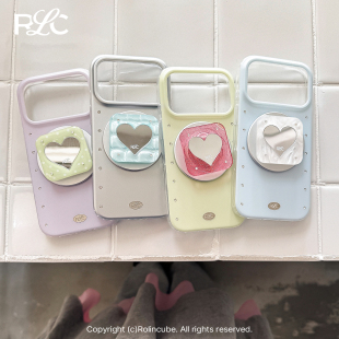 Rolincube原创镶钻纯色ins苹果17Promax手机壳磁吸iPhone17Pro新款17适用15Promax简约16Pro时尚16Promax高级