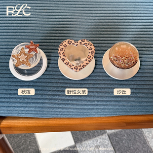 Rolincube原创暖棕系磁吸手机壳支架Magsafe伸缩气囊便携桌面通用