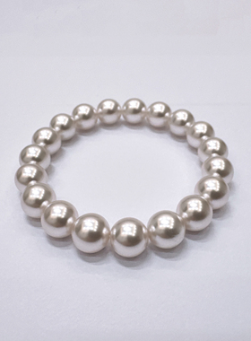 10-11mm曼塔玫瑰弹力绳珍珠手链SLA104