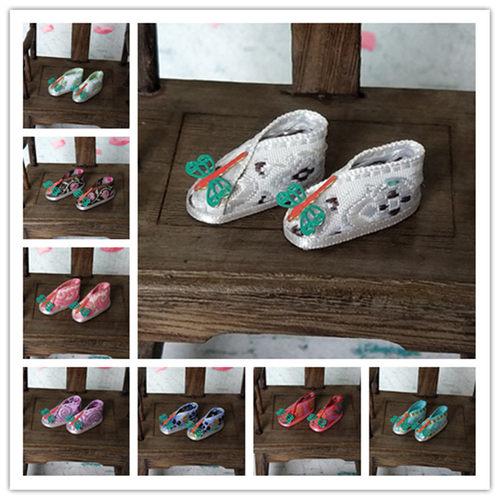 古装清朝布鞋小布娃娃 心仪 ob27 DJB 叶罗丽 佳人花盆底磁石鞋