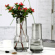 网红玻璃花瓶摆件百合插花客厅水养简约精致北欧桌面 现代轻奢软装